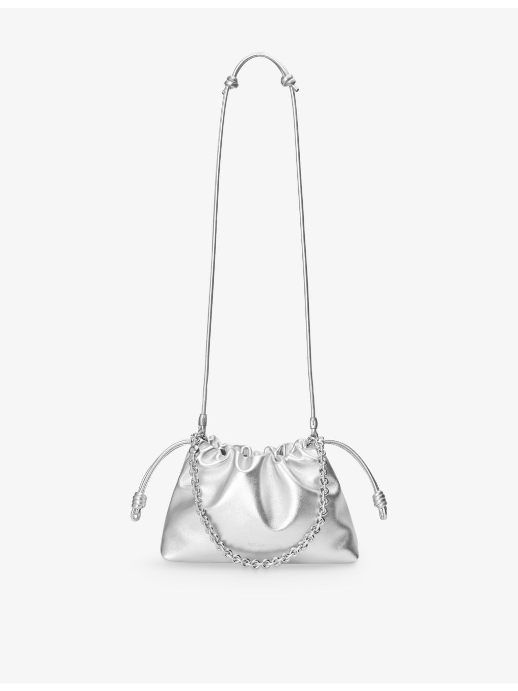 Flamenco Metallic medium leather shoulder bag - 6
