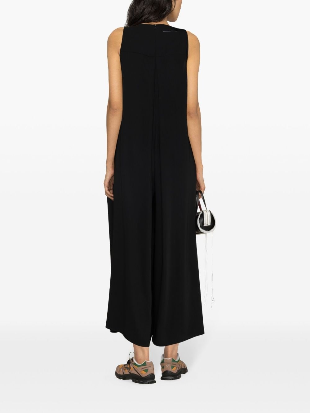 wide-leg sleeveless jumpsuit - 4