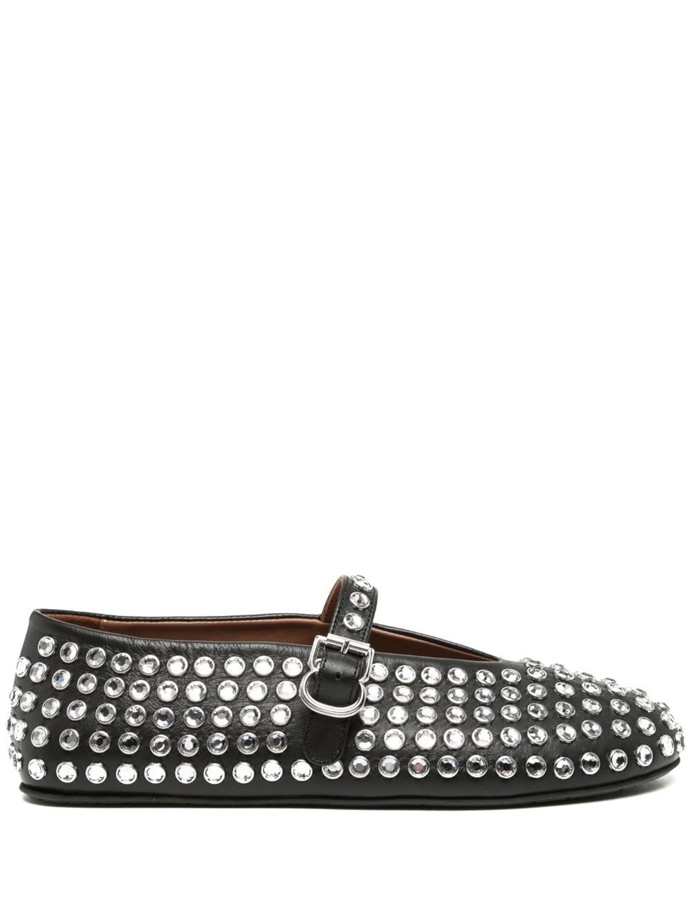 Strass embellished ballet flats - 1