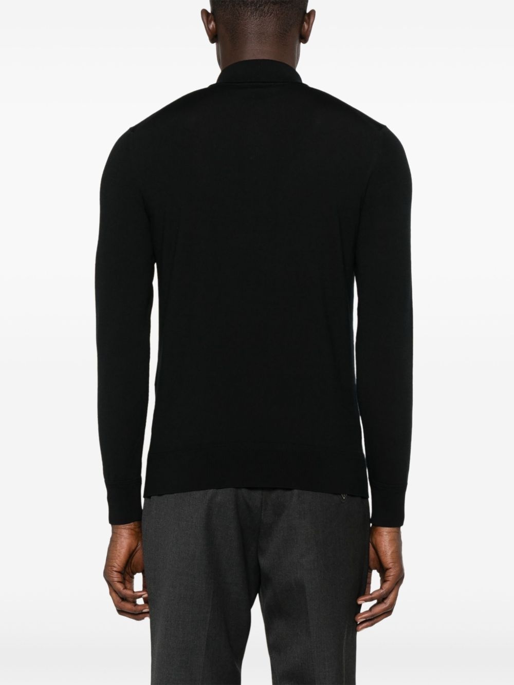 wool polo shirt - 3