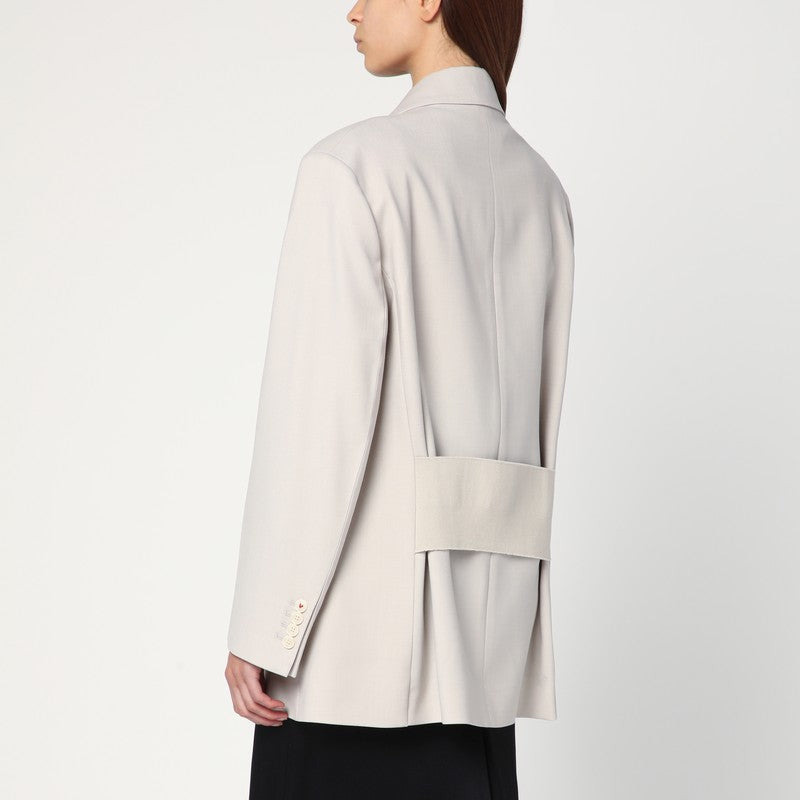 Victoria Beckham Pumice-Coloured Double-Breasted Jacket Women - 2