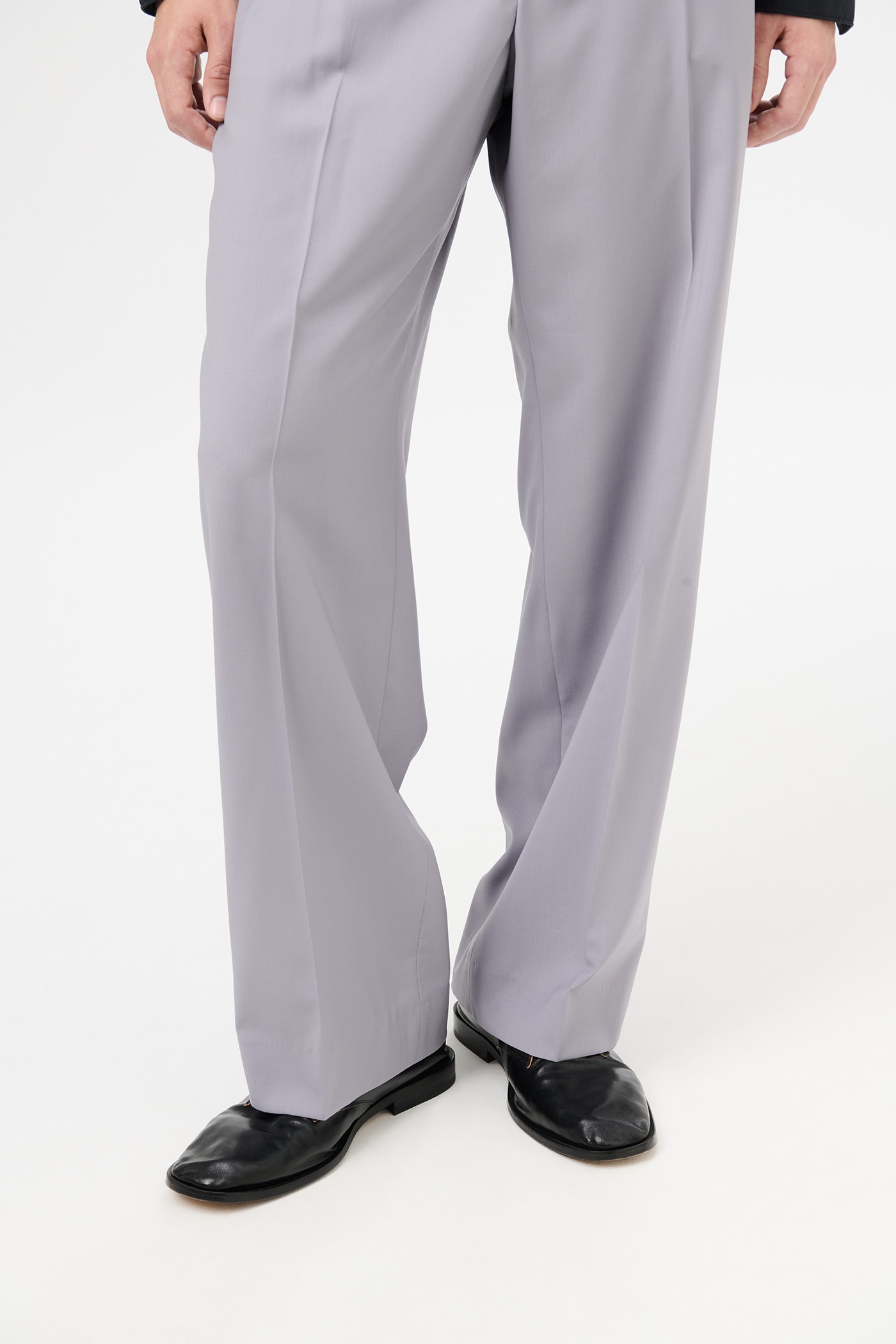 Borrowed Chino Dusty Lavender High Twist Wool - 5