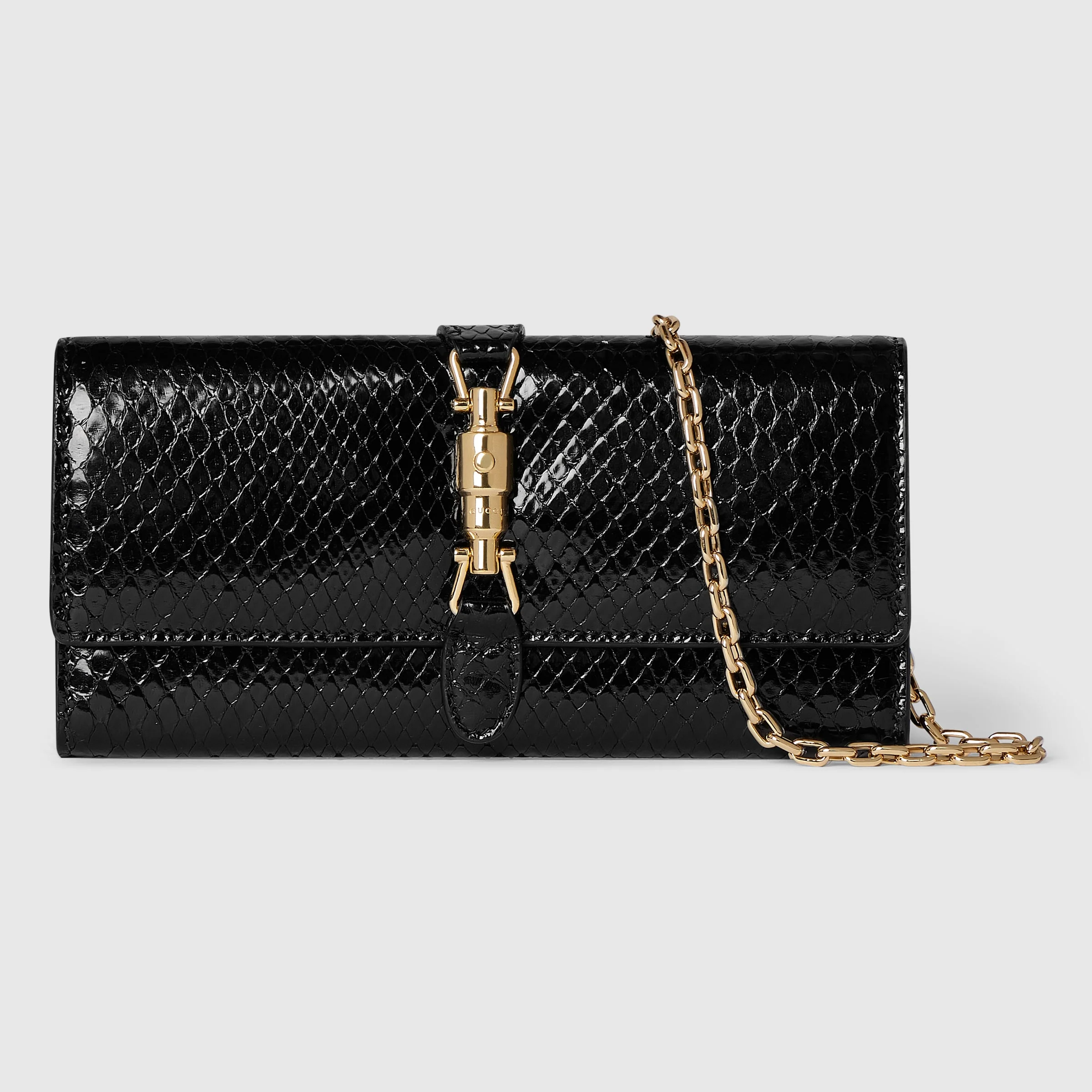 Gucci Jackie python wallet on chain - 1