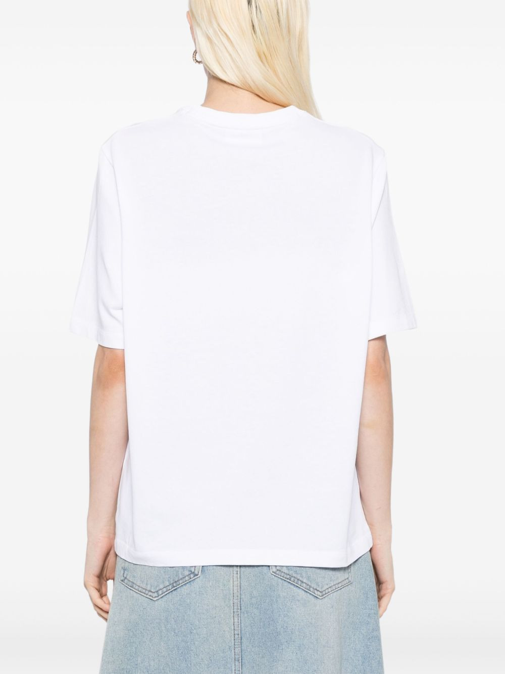 embroidered-logo cotton t-shirt - 4