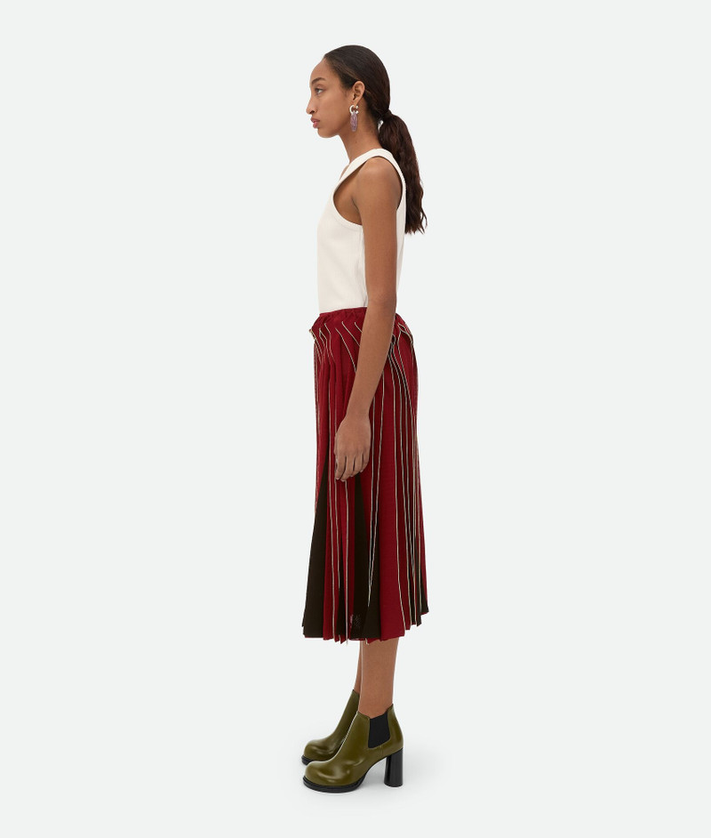 Bottega Veneta Viscose Frill Skirt outlook