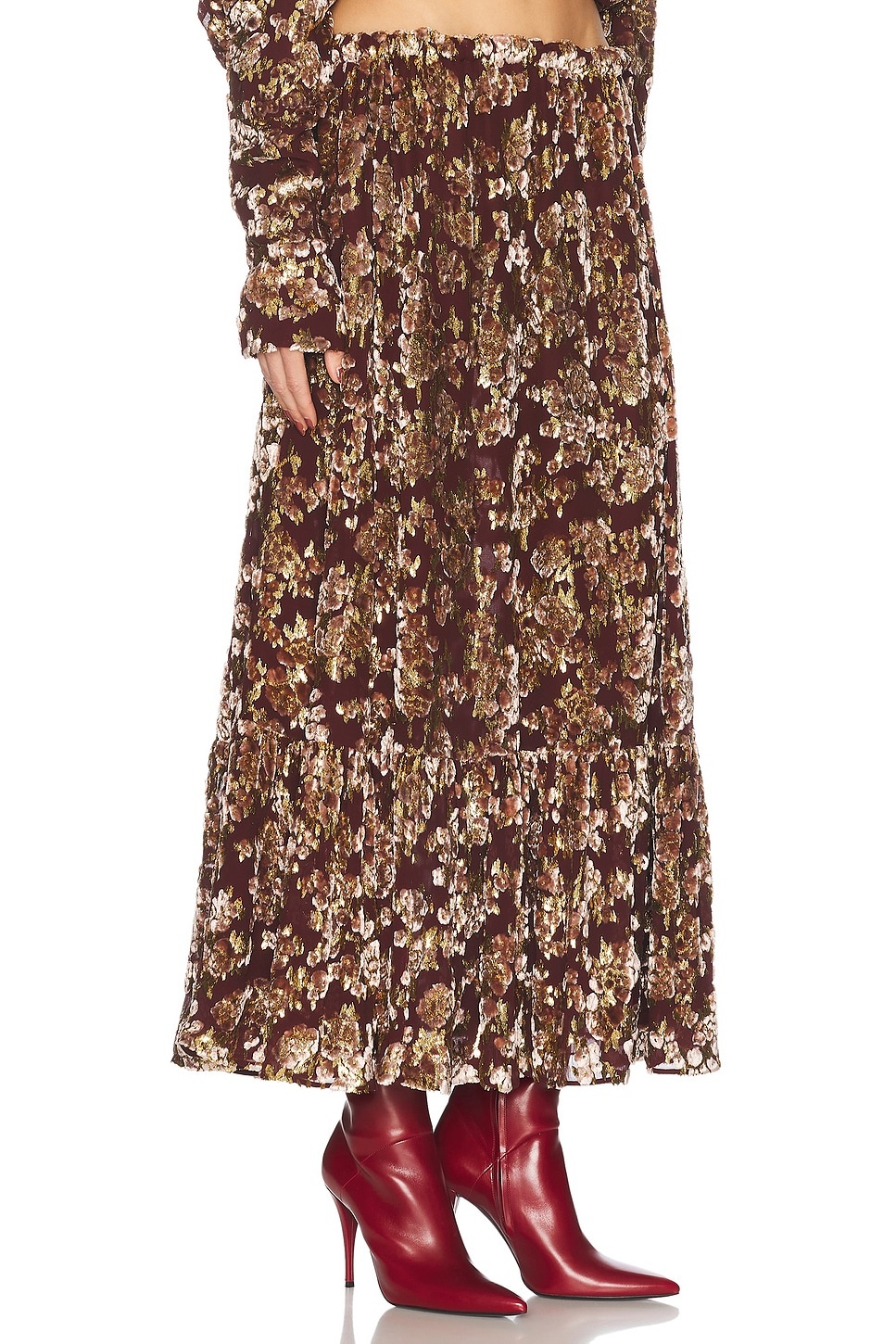 High Waisted Midi Skirt - 2