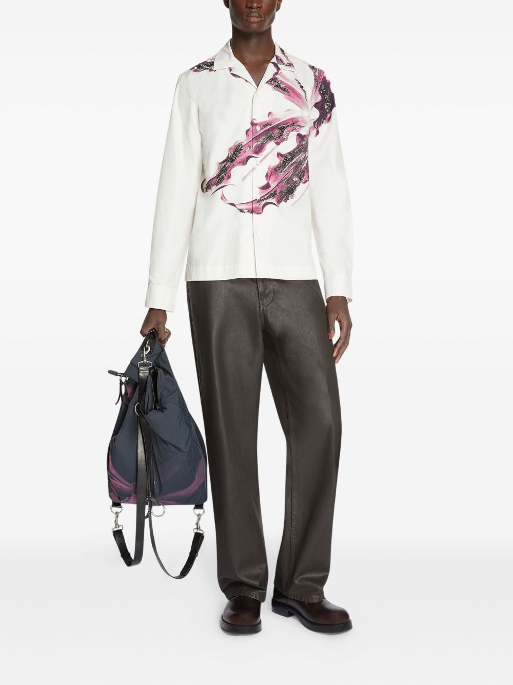floral-print backpack - 2