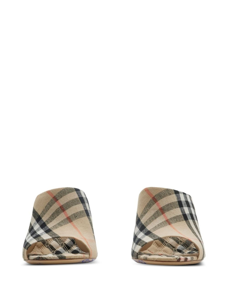 Burberry 90mm Check Mews mules outlook