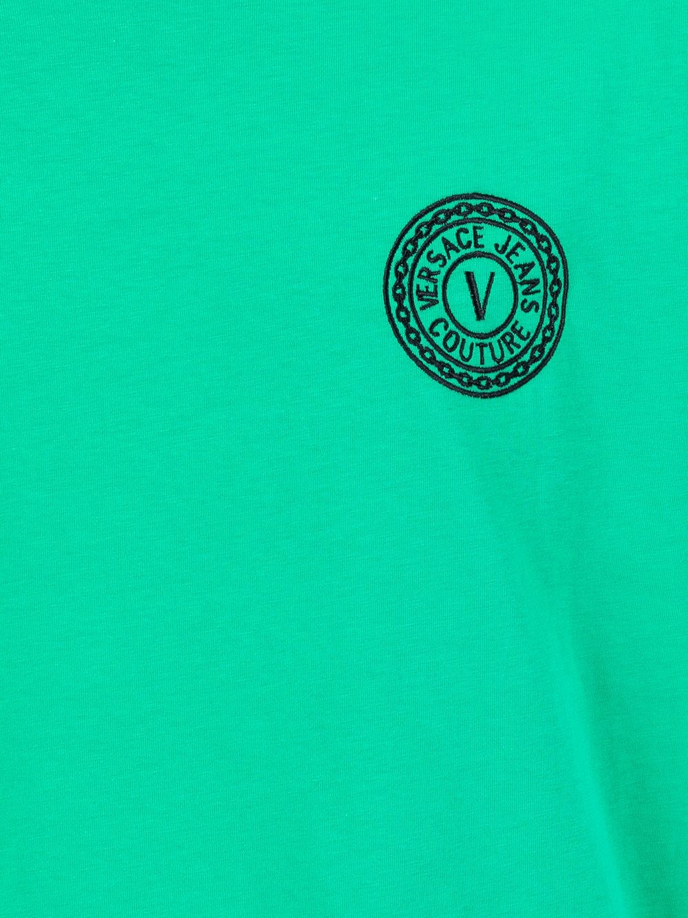 embroidered logo cotton T-shirt - 5