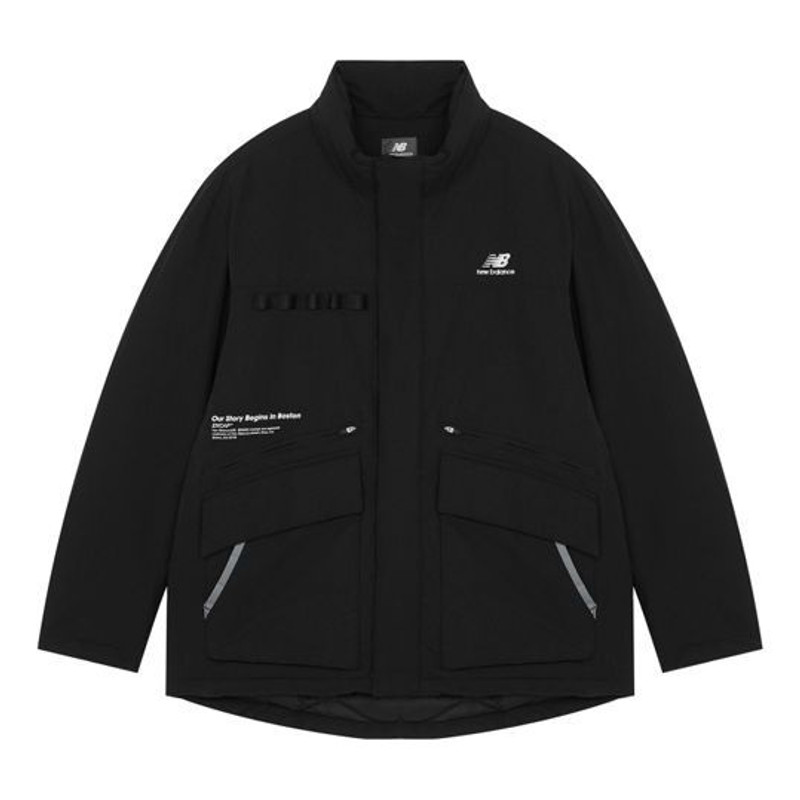 New Balance Logo Down Jacket 'Black' 5PB42191-BK - 1