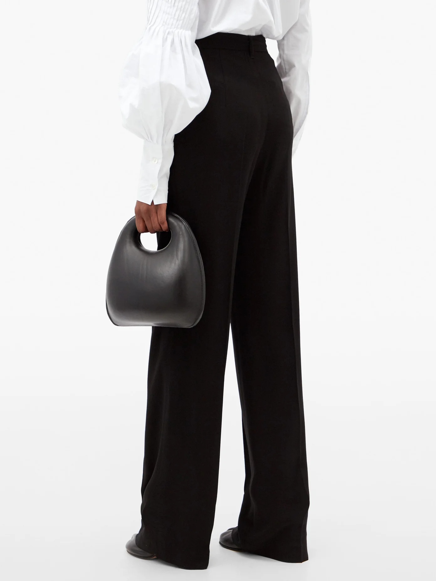 High-rise wide-leg trousers - 5