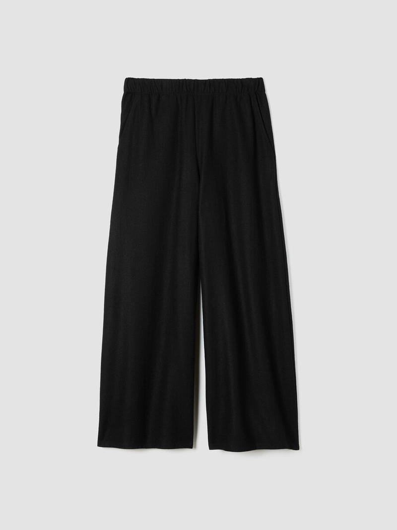 Felted Wool Jersey Wide-Leg Pant 1