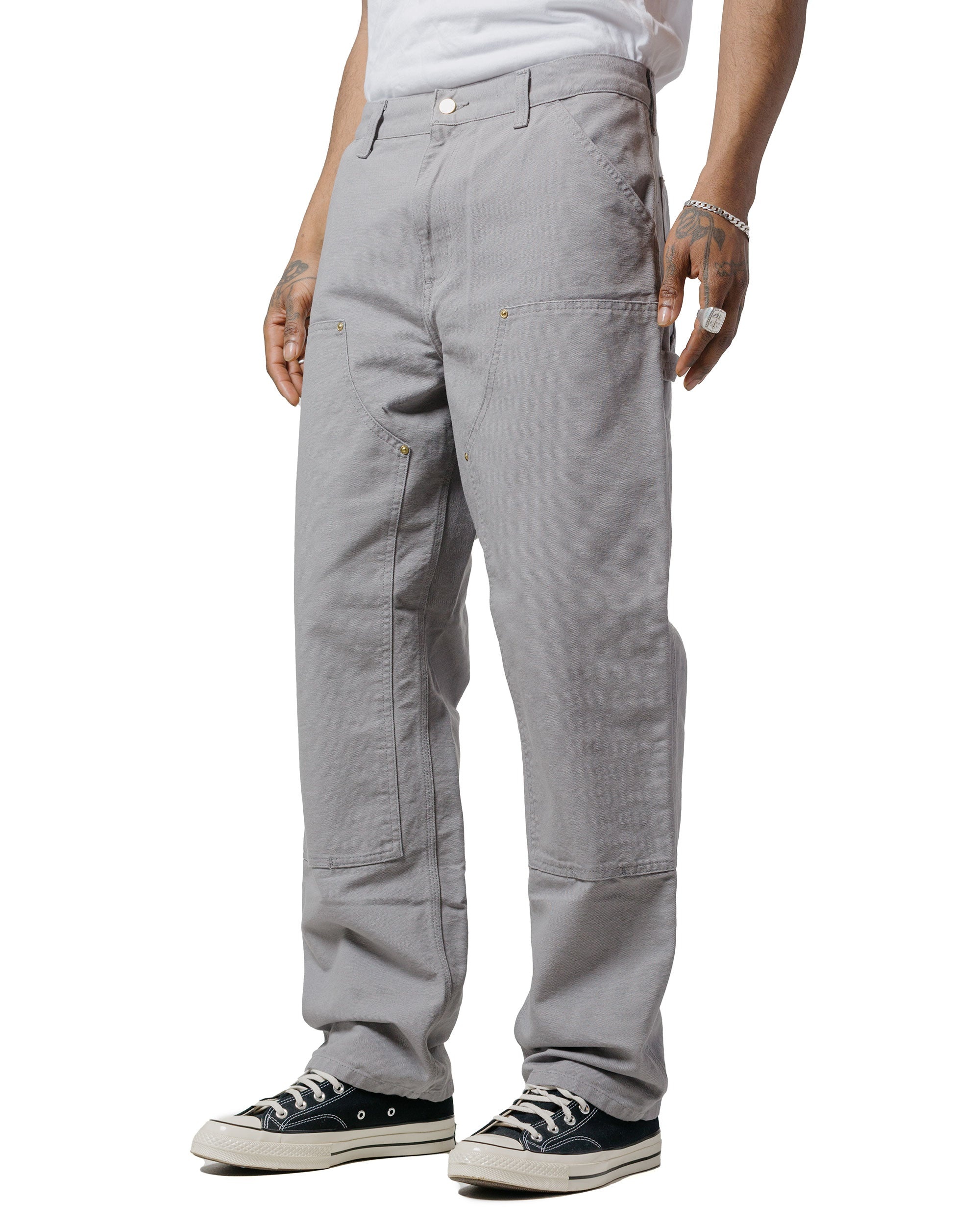 Carhartt W.I.P. Double Knee Pant Canvas Yosemite Rinsed - 2