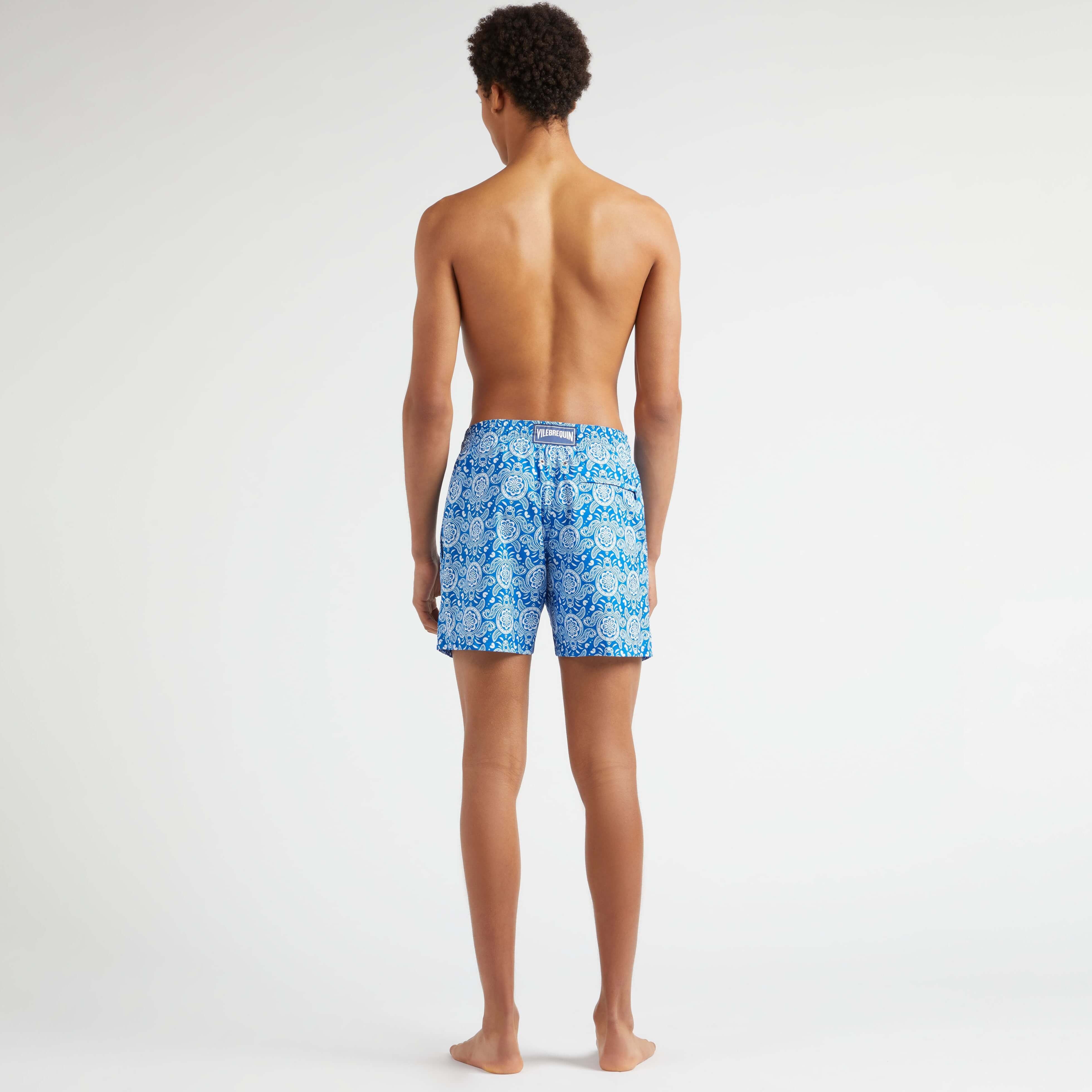 Men Ultra-Light and Packable Swim Trunks Tribal Turtles - 4