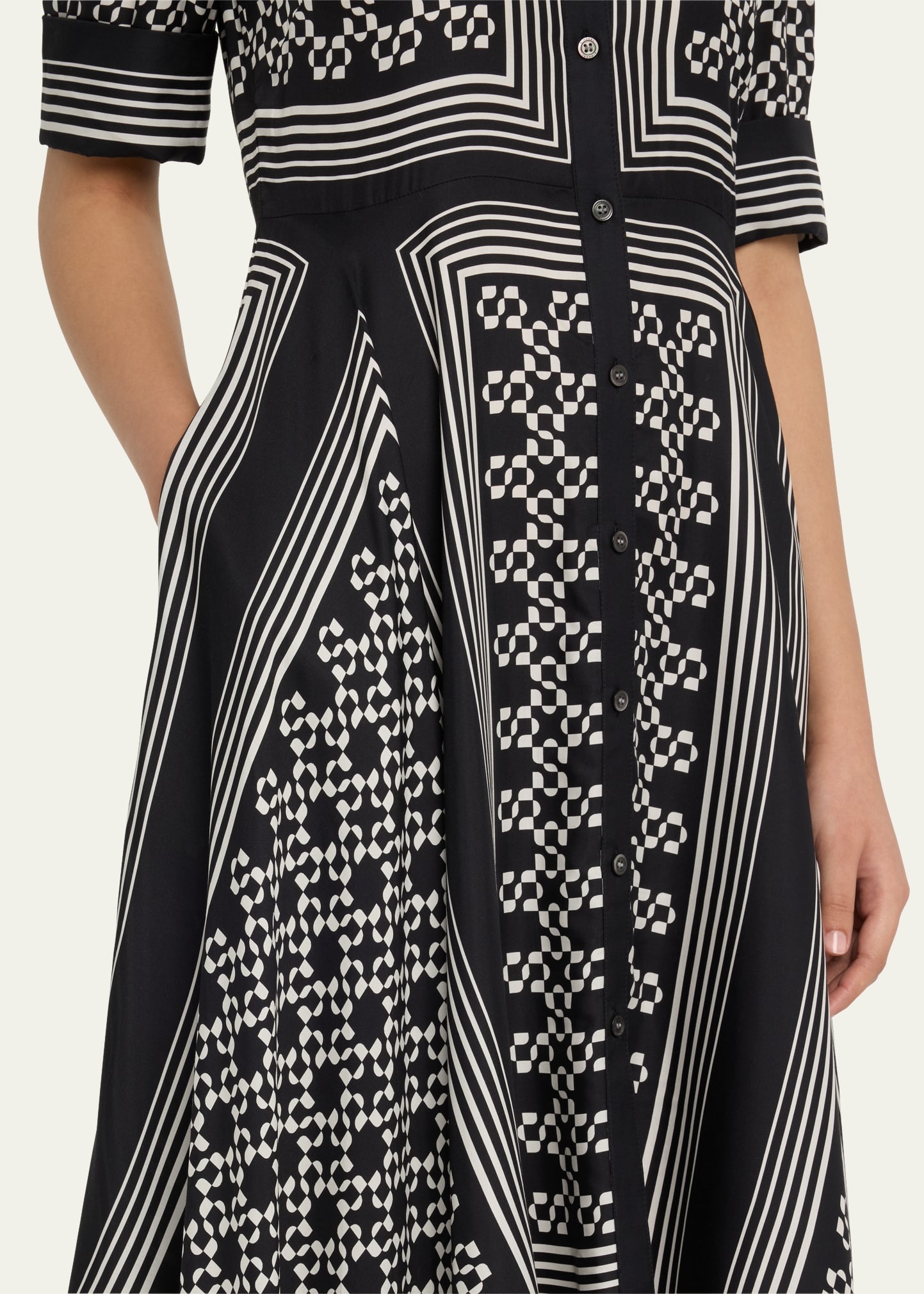 Abrielle Handkerchief Midi Dress - 5