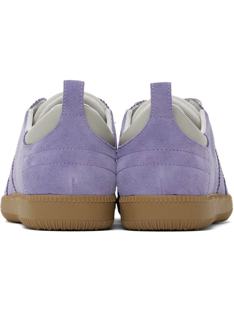 Purple & Gray K Soccer Sneakers 2