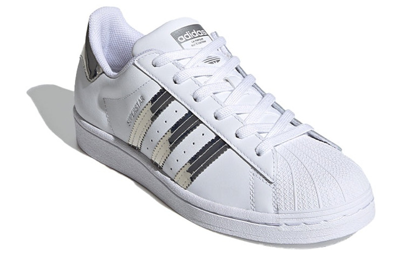 (WMNS) adidas originals Superstar 'Silver White' FX4272 3