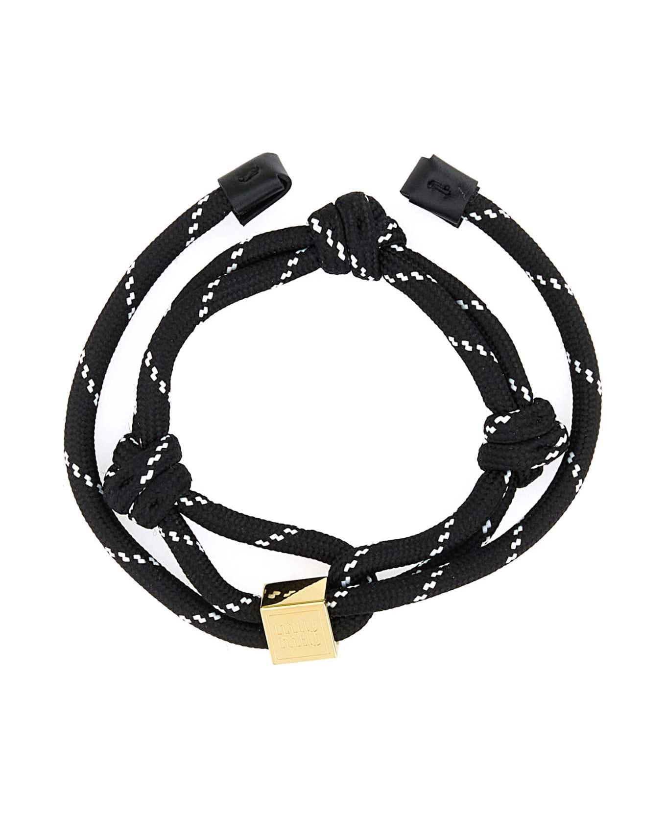 Black Fabric Bracelet - 1