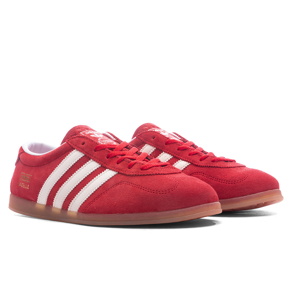 WOMEN'S GAZELLE LOW PRO - BETTER SCARLET/CLOUD WHITE/GUM - 2
