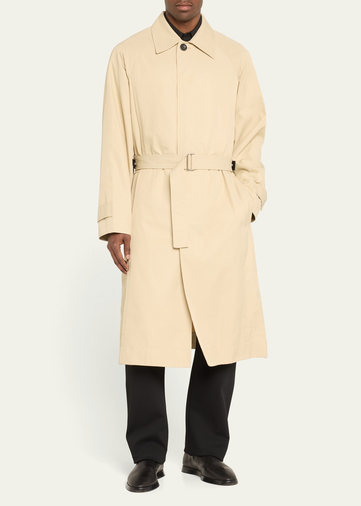 Men's Side-Vent Trench Coat - 2