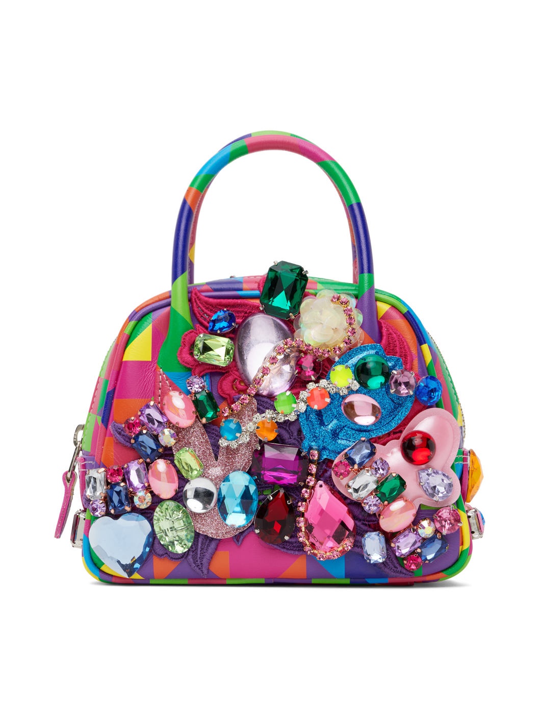 Multicolor Crystal-Cut Bag - 1