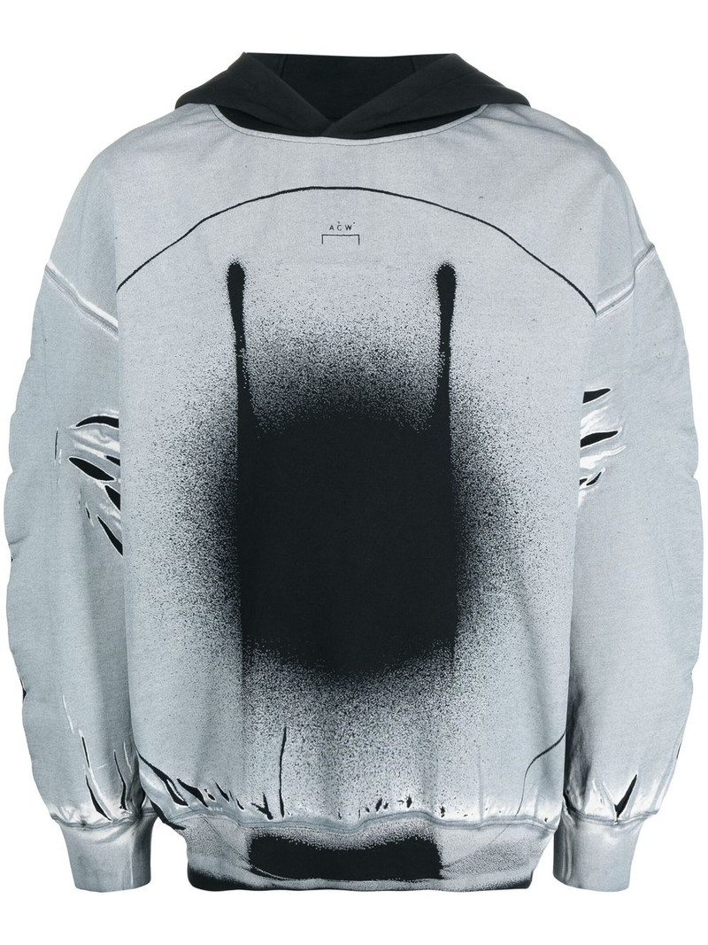 Exposure abstract-print hoodie 1