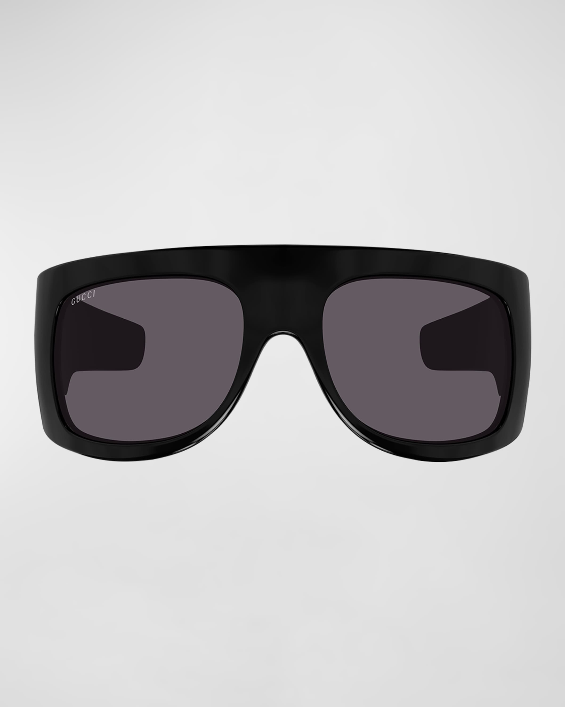 Monochrome Acetate Wrap Sunglasses - 3