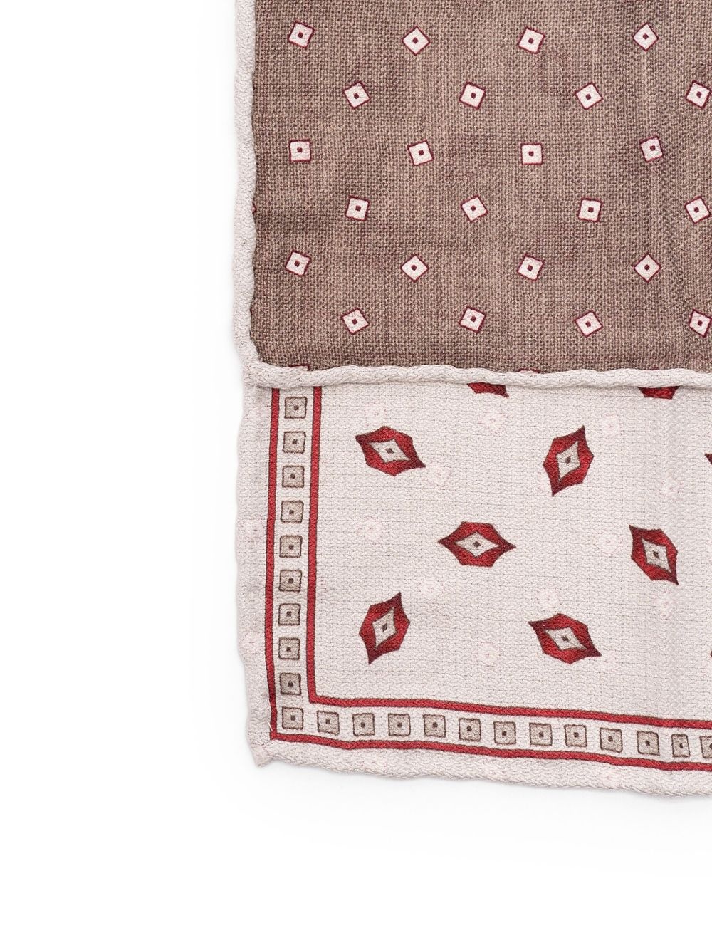 patterned silk scarf - 2