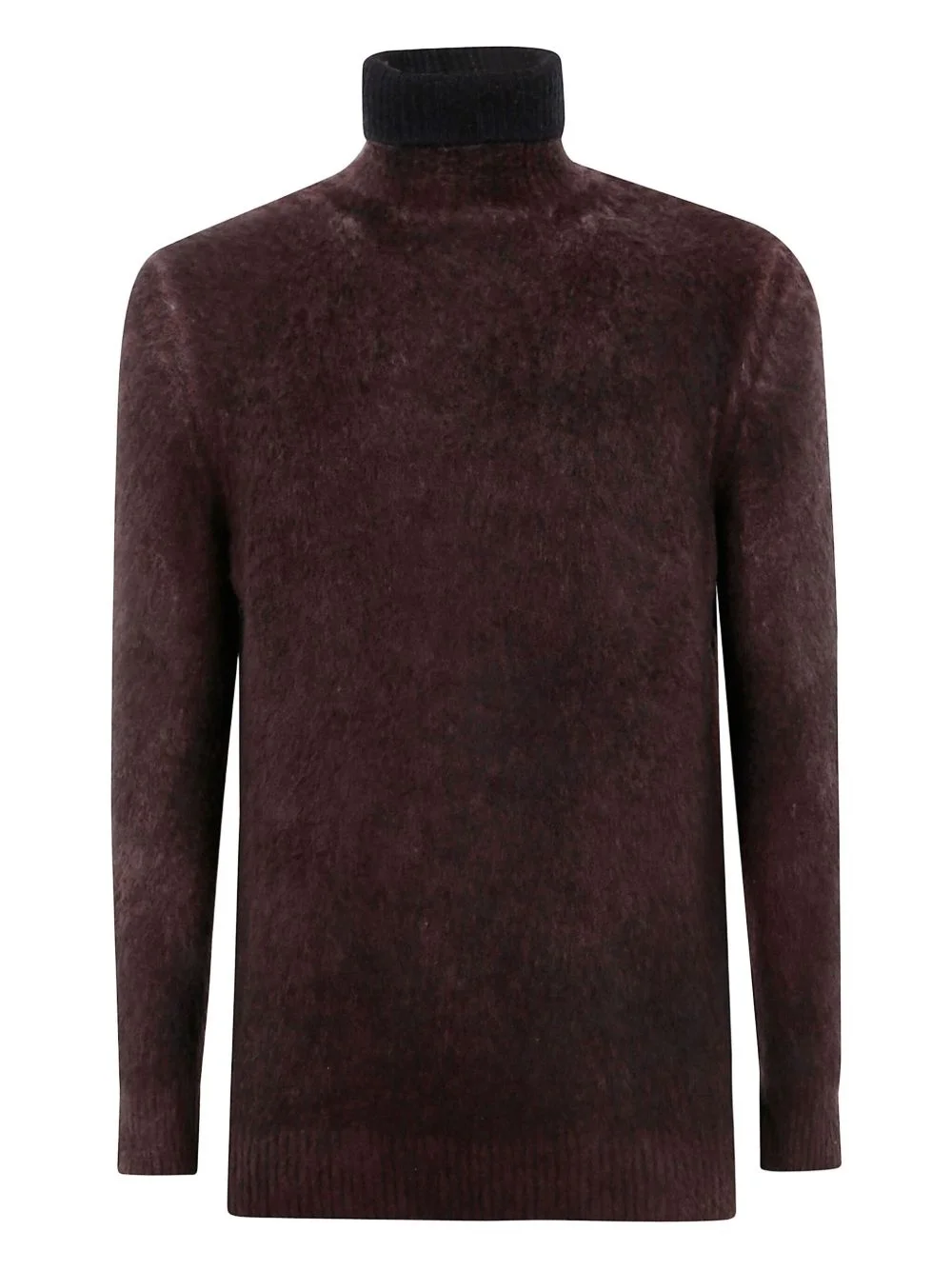 high-neck brushed sweater - 1