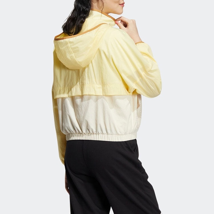 (WMNS) adidas Neo Util Windbreaker Jackets 'Yellow' HN2329 - 3