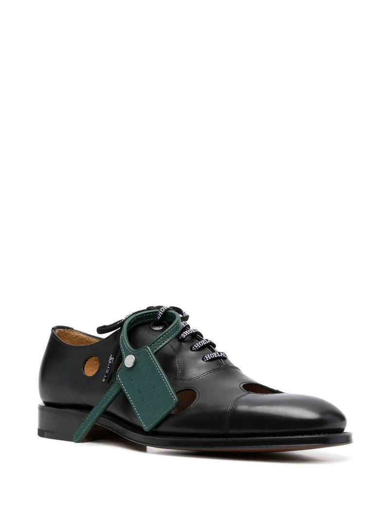 Off-White x Church's Meteor-holes leather Oxford shoes outlook
