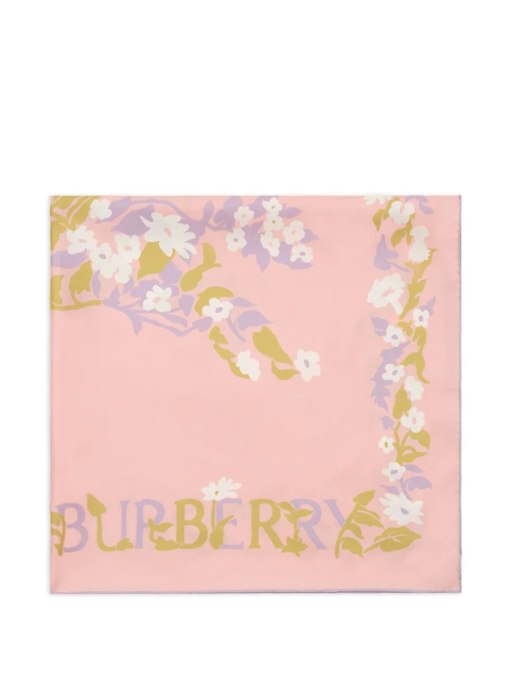 floral EKD silk scarf - 1