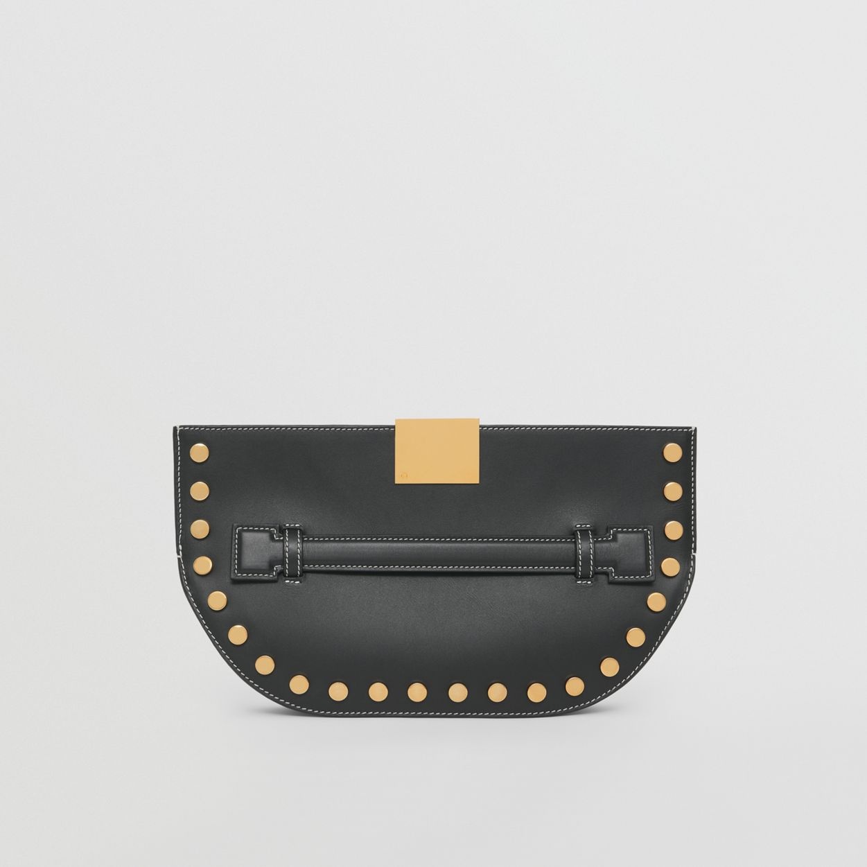 Studded Leather Olympia Clutch - 7