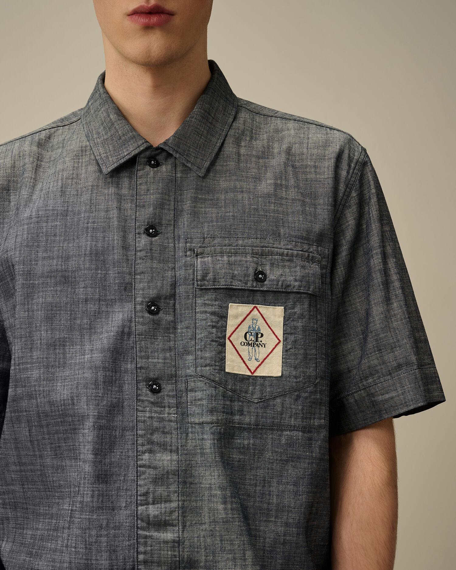 Chambray Short Sleeve Shirt - 5