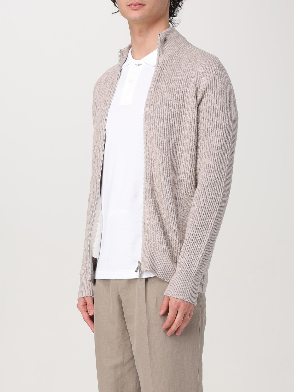 Brunello Cucinelli Cardigan Men Beige - 4