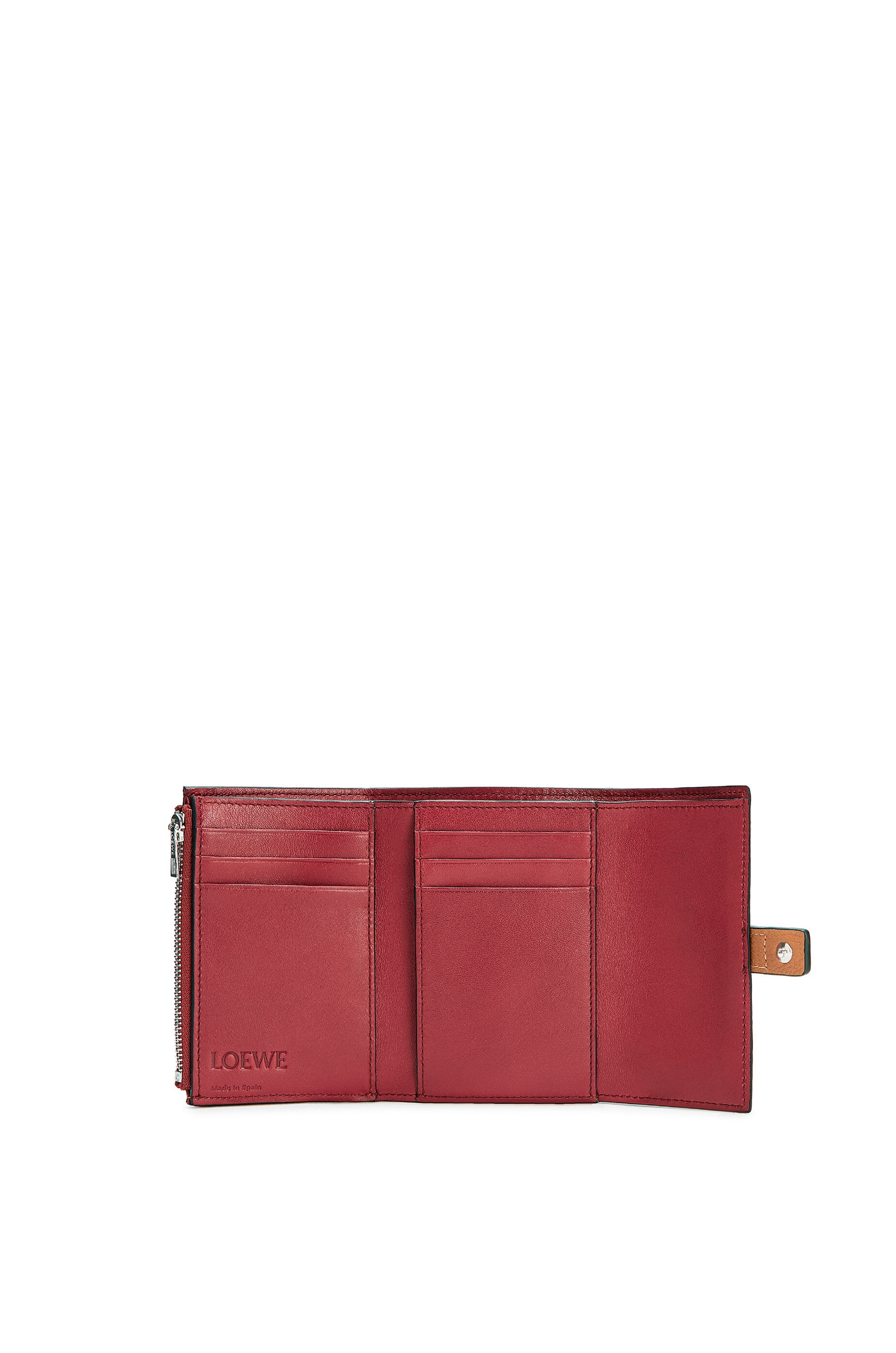 Small vertical wallet in soft grained calfskin - 2