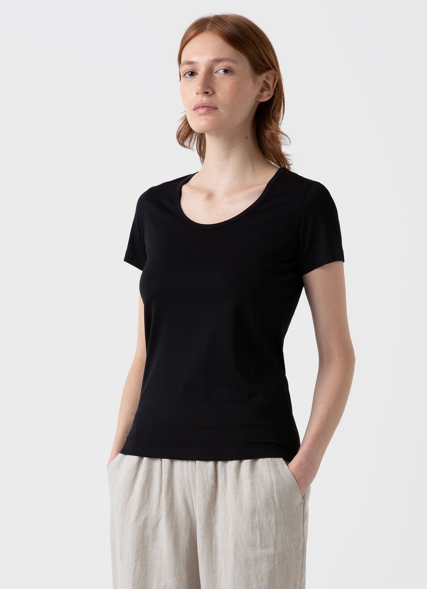 Classic Scoop Neck T‑Shirt - 2