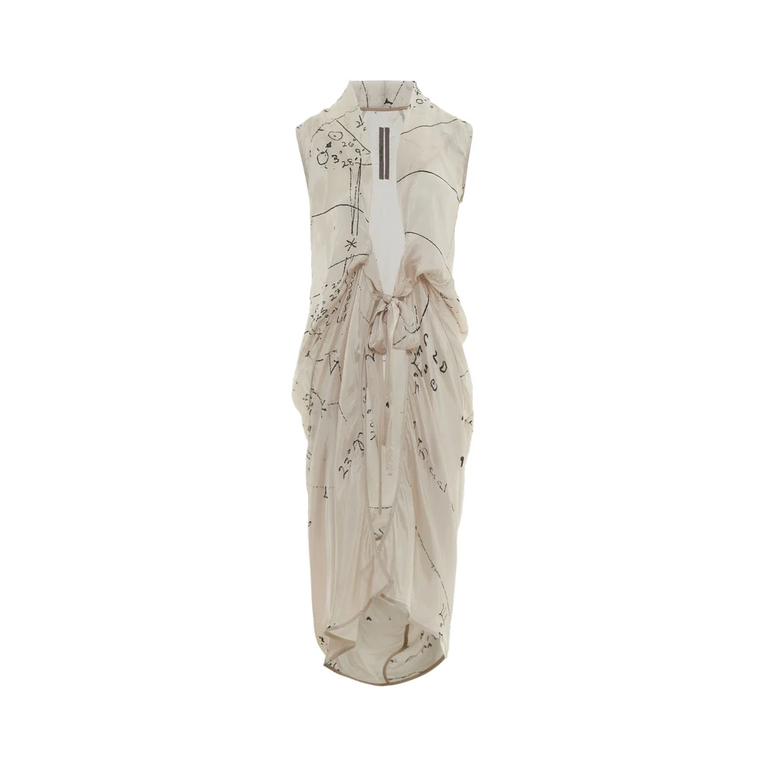 Wrap Sleeveless Dress - 1