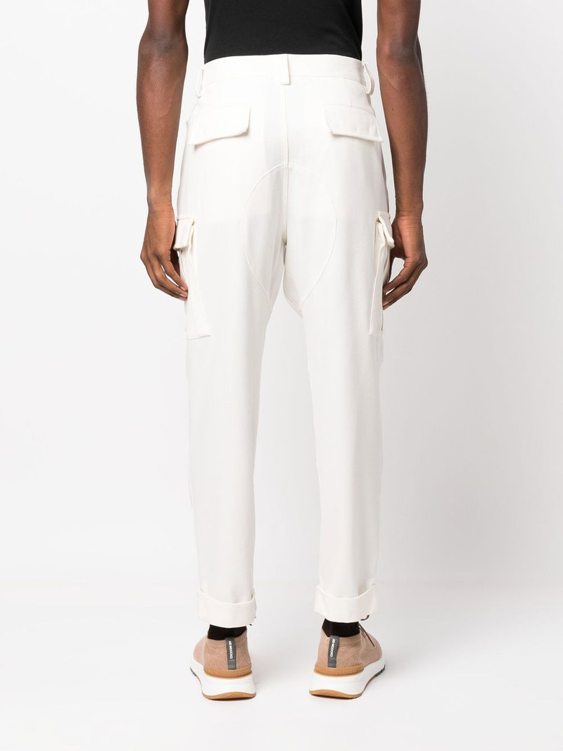 tapered-leg cargo trousers 4