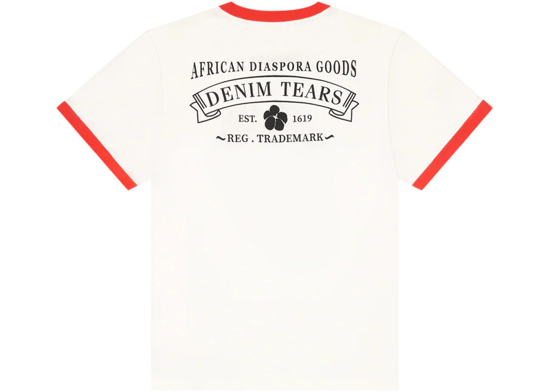 DENIM TEARS Denim Tears x Rolling Stones Ringer Tee Multicolor outlook