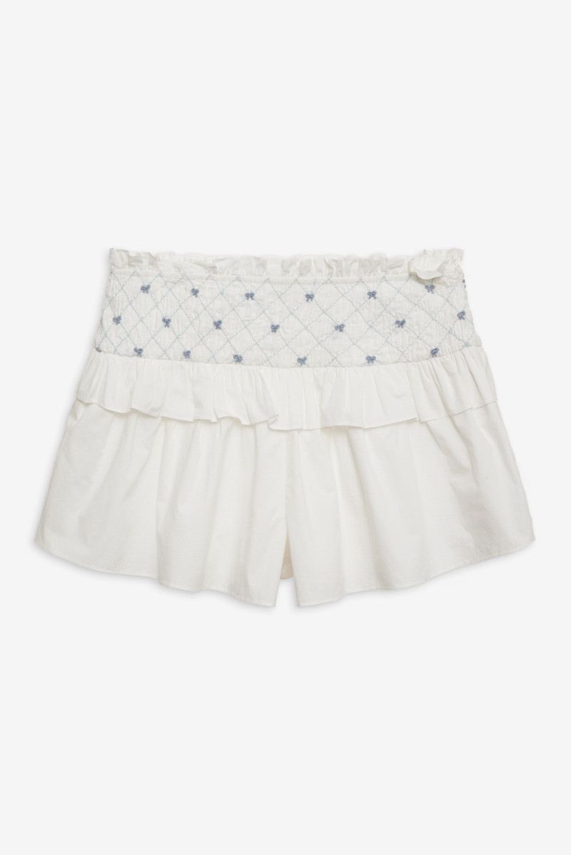 Birdie Bow Smocked Short 1