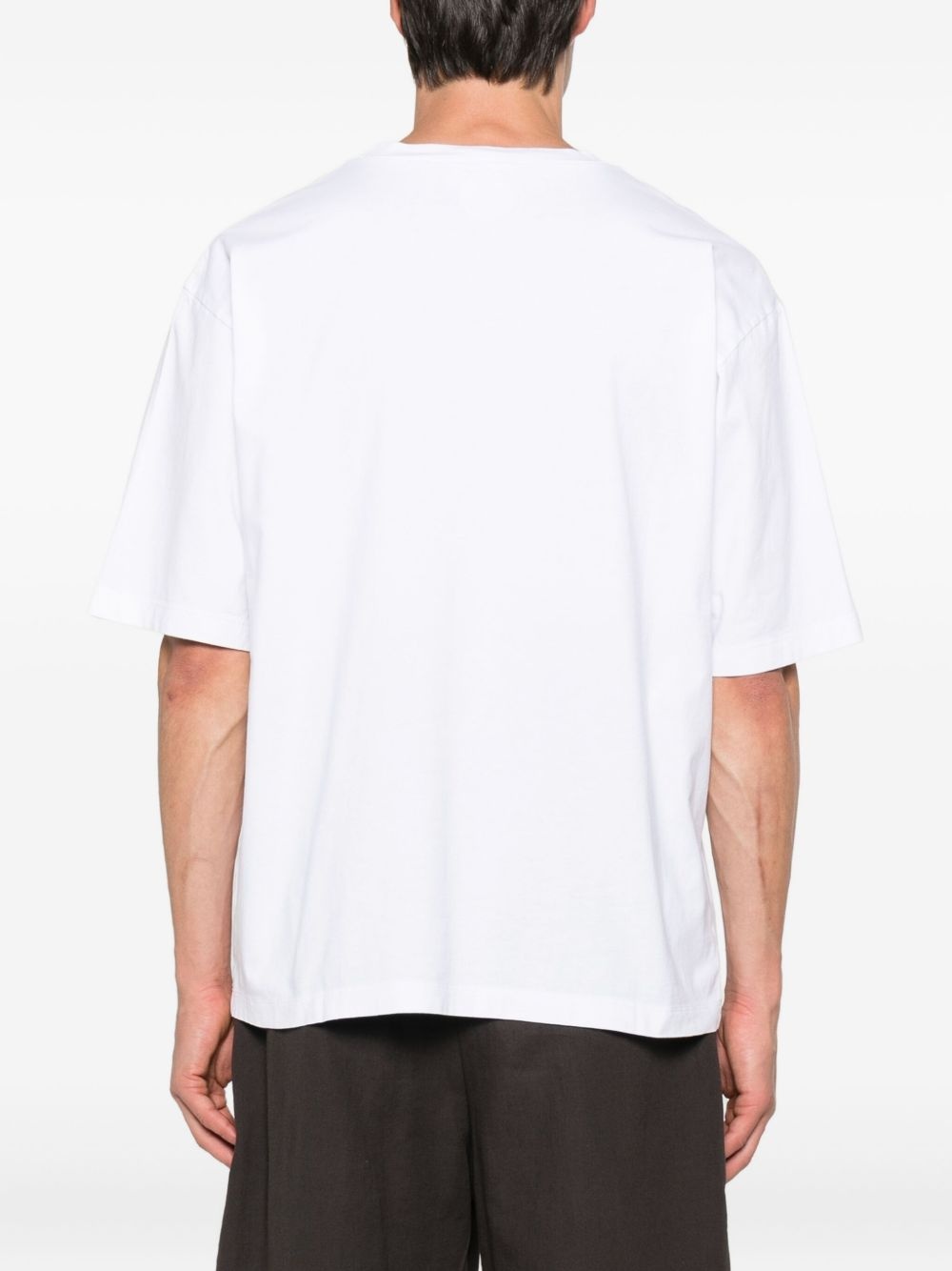 logo-embroidered T-shirt - 3