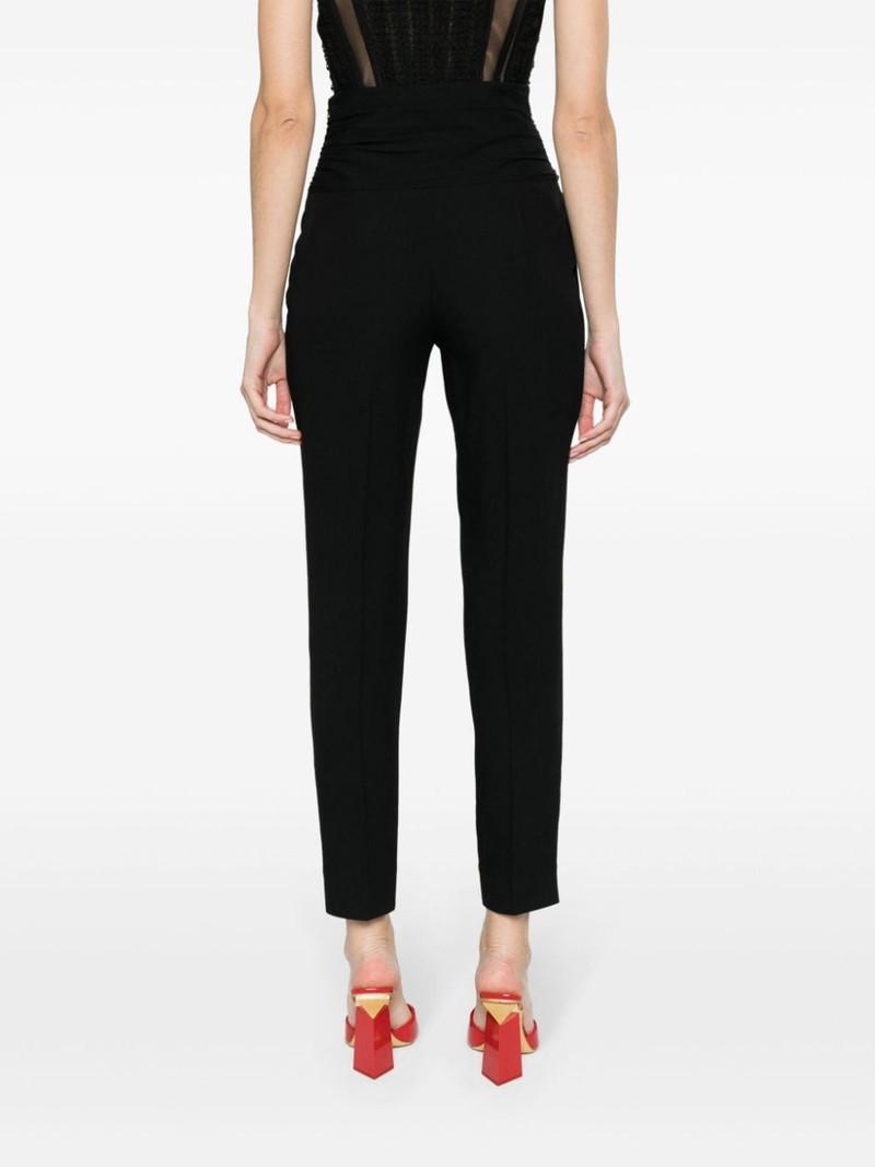 heart cut-out tailored trousers 4