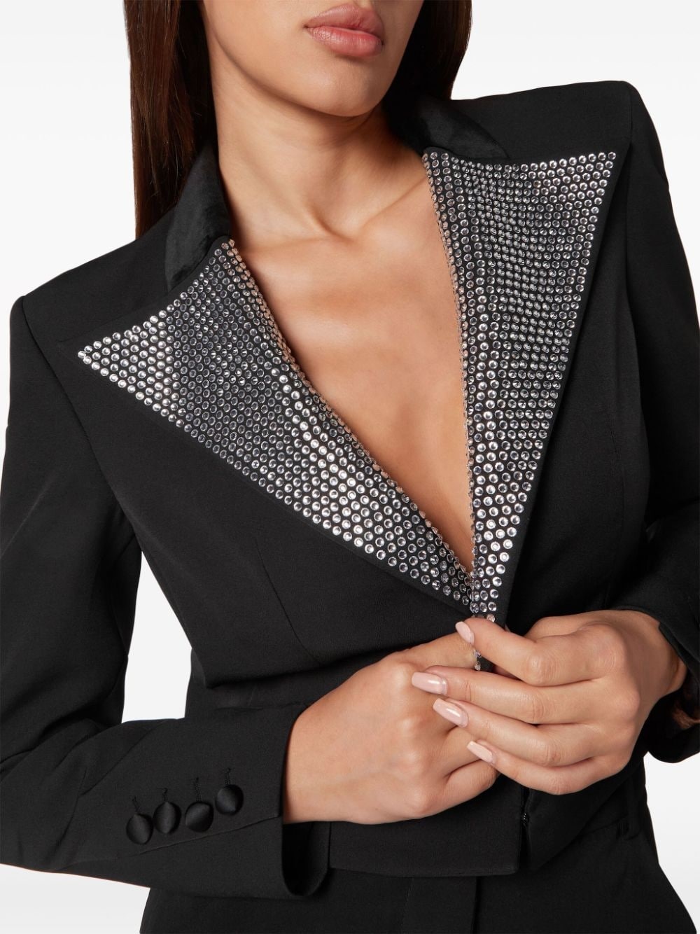 Cady crystal-embellished blazer - 5