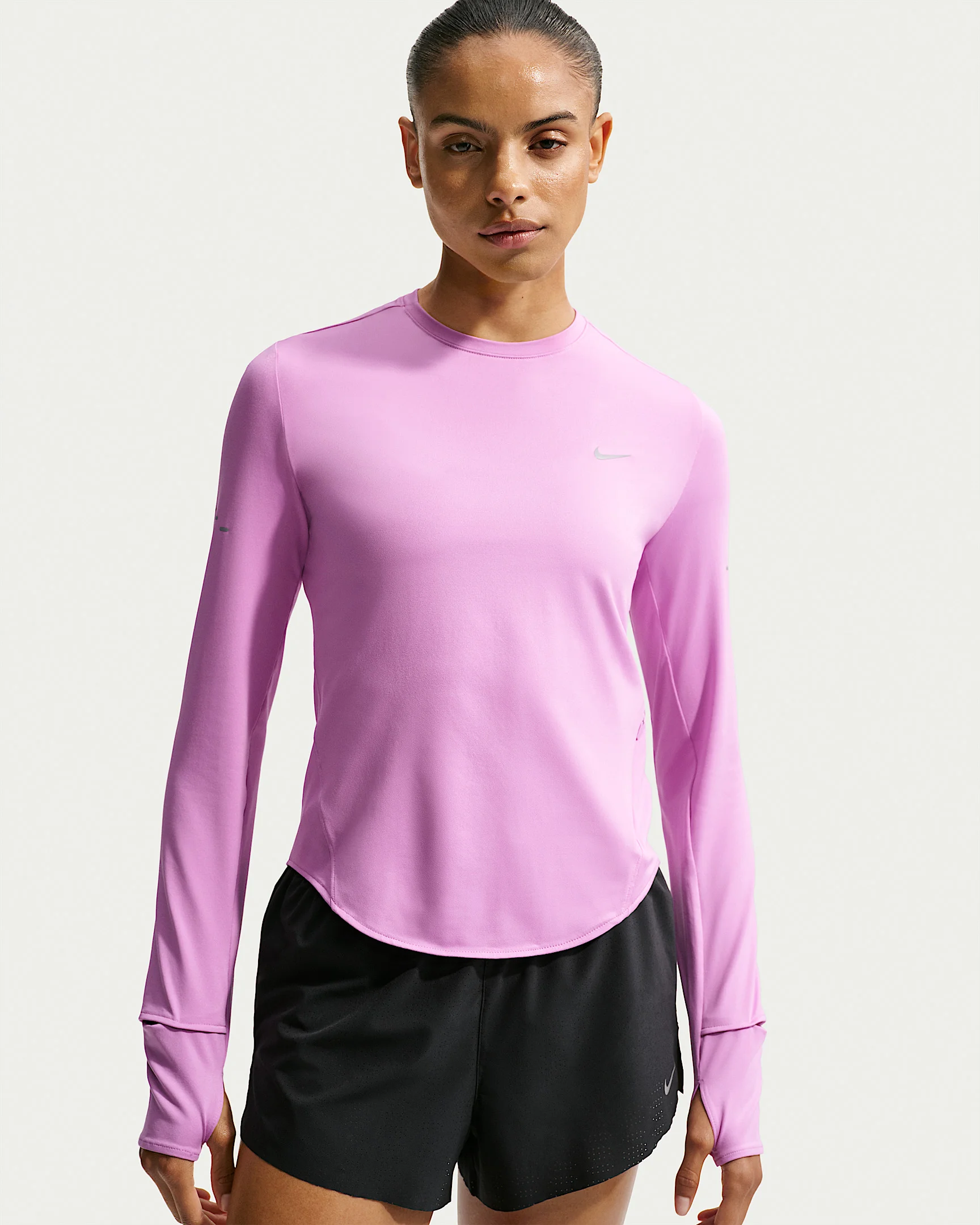 Nike Swift Women's Dri-FIT UV Long-Sleeve Crew-Neck Running Top - 1