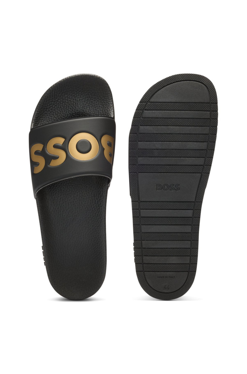 ITALIAN-MADE SLIDES WITH LARGE LOGO DETAIL 4