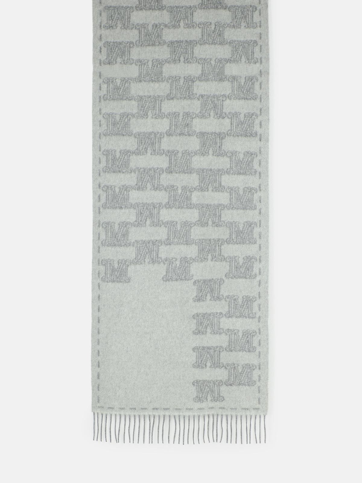 GREY CASHMERE SCARF - 2