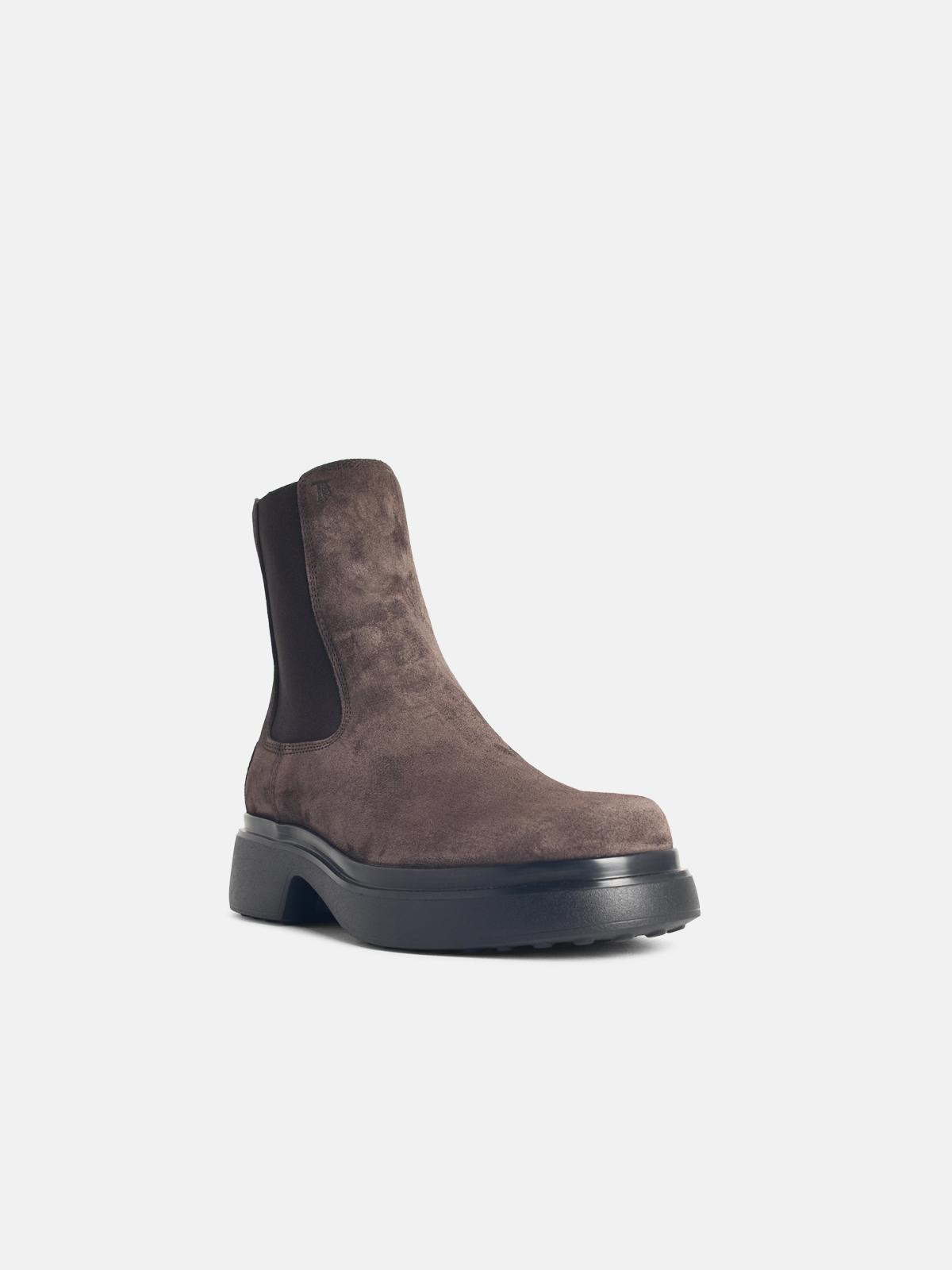 BROWN SUEDE ANKLE BOOTS - 2