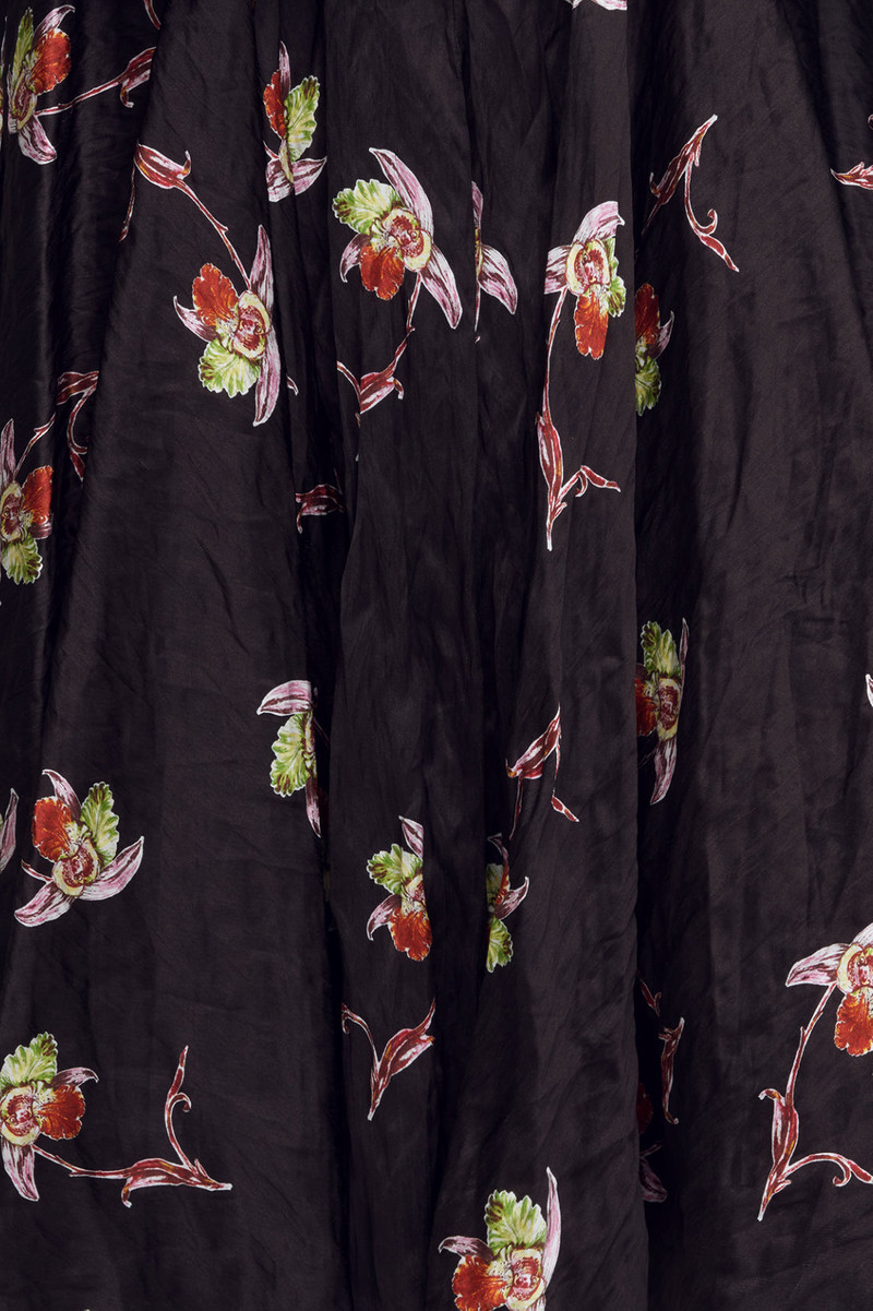 Nera Skirt in Black Satin 6