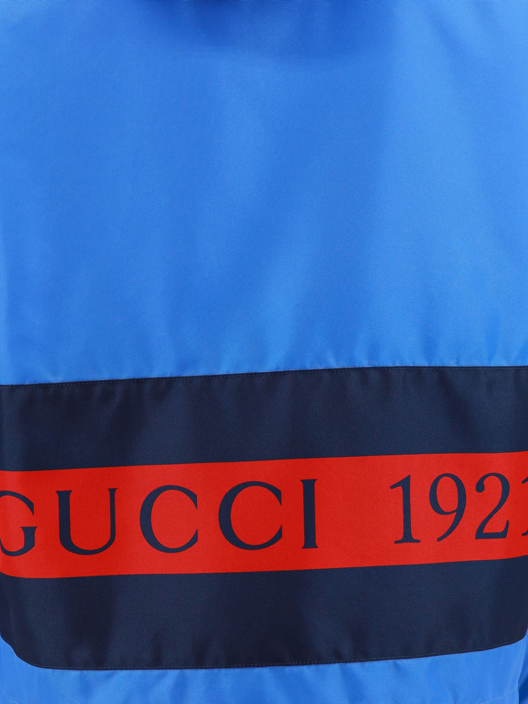 Nylon Jacket With Web And Gucci 1921 Details - 3